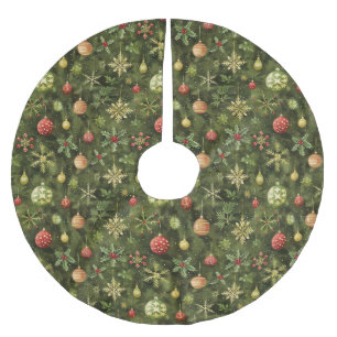 Waterverf kerstboom ornament rok