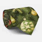 Waterverf kerstboom ornament stropdas (Opgerold)