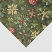 Waterverf kerstboom ornament tissuepapier (Detail)