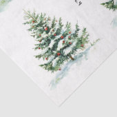  Waterverf kerstboom Tissuepapier (Detail)