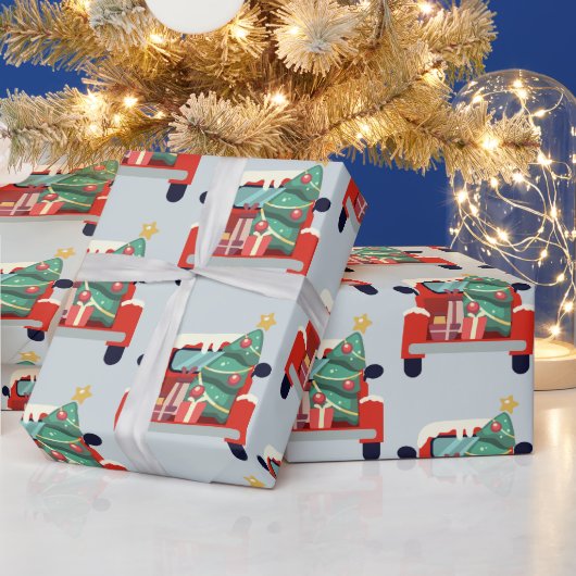 Waterverf kerstboomkunst Cadeaus Cadeaupapier (Feestdagen)