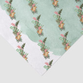 Waterverf kerstboompapier tissuepapier (Detail)