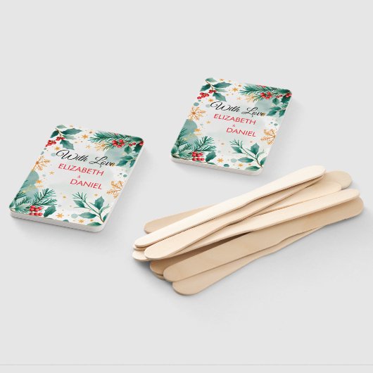 Waterverf kerstbruiloft met Holly Handwaaier (Niet-gemonteerd)