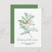 Waterverf kerstbruiloft RSVP kaartje (Voorkant / Achterkant)