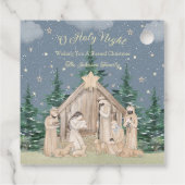 Waterverf kerstcadeau bedankjes labels (Achterkant)