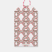 Waterverf kerstcadeau cadeaulabel (Achterkant)