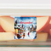  Waterverf Kerstcadeau Tags Labels (Aangebracht)