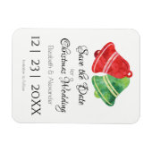 Waterverf kerstcadeautjes/ bruiloft /Save the Date Magneet (Horizontaal)