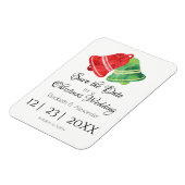 Waterverf kerstcadeautjes/ bruiloft /Save the Date Magneet (Linkerzijde)