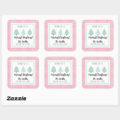 Waterverf kerstcadeautjes Label met kerstcadeautje (Vel)