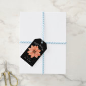Waterverf kerstdappere ventilator Cadeaulabel (Met Touw)