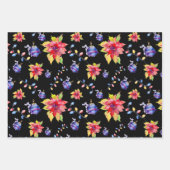 Waterverf kerstDesign Inpakpapier Vel (Voorkant)