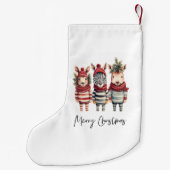  Waterverf kerstdieren Kleine Kerstsok (Achterkant)