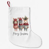  Waterverf kerstdieren Kleine Kerstsok (Voorkant)