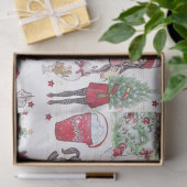 Waterverf kerstelementen tissuepapier (Geschenk)