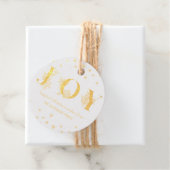 Waterverf kerstfeest Joy Deer Floral Antler Bedankjes Labels (Met doos)