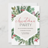 Waterverf kerstfeest kaart (Voorkant)