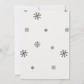 Waterverf kerstfeest uitnodiging (Achterkant)