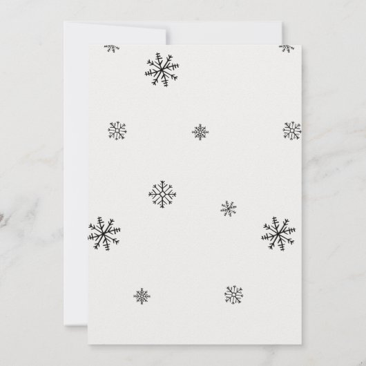 Waterverf kerstfeest uitnodiging (Achterkant)