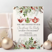 Waterverf Kerstfeest Uitnodiging Rustiek