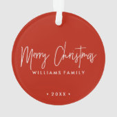 Waterverf kerstfoto ornament (achterkant)