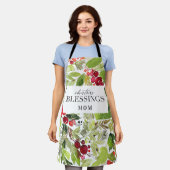 Waterverf kerstgeblazen schort (Gedragen)