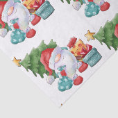 Waterverf kerstgrint tissuepapier (Detail)