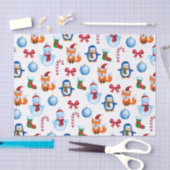 Waterverf-kerstillustratiepatroon Tissuepapier (Craft)