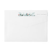 Waterverf kerstinslag rond etiket (Achterkant)