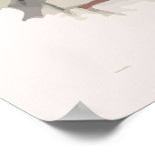 Waterverf kerstkerkscène poster (Hoek)