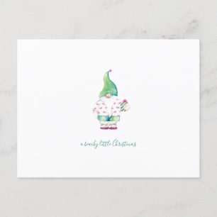 Waterverf kerstkerstkerstkerstkerstBriefkaart Feestdagenkaart