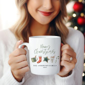 Waterverf kerstkoekje drink snoepriet mok