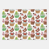 Waterverf kerstkoekjes inpakpapier vel (Voorkant)