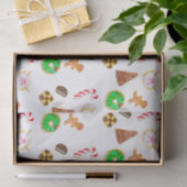 Waterverf kerstkoekjes tissuepapier (Geschenk)