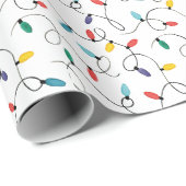 Waterverf kerstlampjes cadeaupapier (Rol Hoek)