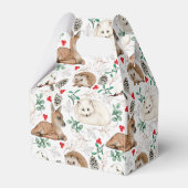 Waterverf Kerstlanddieren, Pinecones Bedankdoosjes (Achterkant)