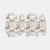 Waterverf Kerstlanddieren, Pinecones Bedankdoosjes (Uitgevouwen)