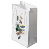 Waterverf kerstlantaarn klein cadeauzakje (Achterkant Gekanteld)