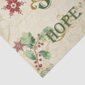 Waterverf kerstliefde vreugde - loskoppeling tissuepapier (Detail)