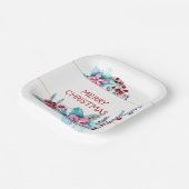 Waterverf kerstLijst Papieren Bordje (Gebogen)