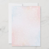 Waterverf kerstman en kerstboom met geschenken kaart (Achterkant)