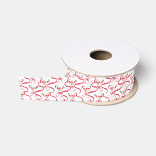Waterverf Kerstman Kerstcocktailparty Grosgrain Lint