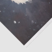 Waterverf kerstman lacht rood pet tissuepapier (Detail)