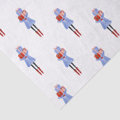 Waterverf kerstmeisjes Mode Tissuepapier (Detail)