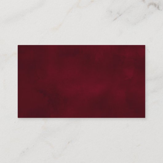 Waterverf Kerstmis Botanische Bruiloft Website Informatiekaartje (Achterkant)