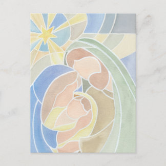 Waterverf kerstmis Briefkaart