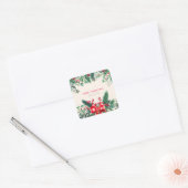 Waterverf Kerstmis 🌲 Greenery Sticker (Envelop)