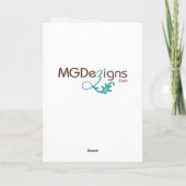 Waterverf Kerstmis Kaart (Achterkant)