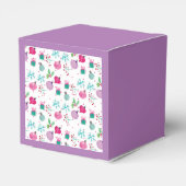 Waterverf kerstmis met handschilderd patroon bedankdoosjes (Achterkant)