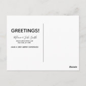 Waterverf kerstmis met handschilderd patroon briefkaart (Achterkant)